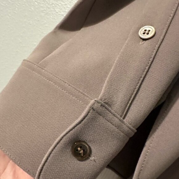 Theory Taupe Button-Up Shirt - Picture 3 of 13